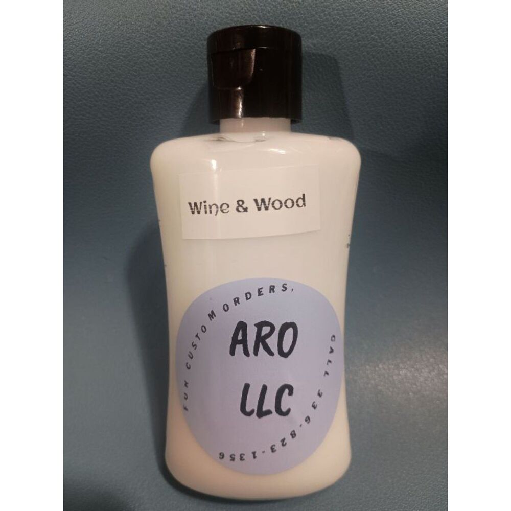 "Wine & Wood" Lotion- 3.4 oz with flip cap